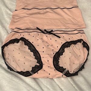 NWOT Vintage Victoria's Secret Polka Dot Full Bottom Panty